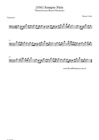 Harpa Cristã (050) Sempre Fiéis score for Cello
