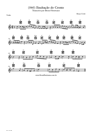 Harpa Cristã (060) Exultação Do Crente score for Acoustic Guitar