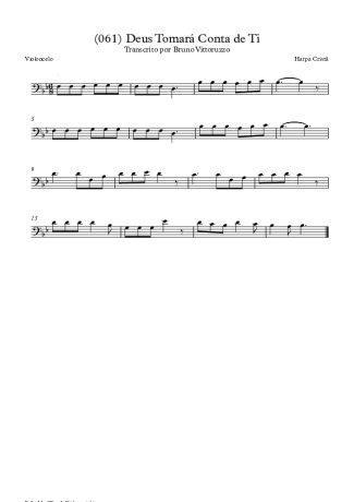 Harpa Cristã (061) Deus Tomará Conta De Ti score for Cello
