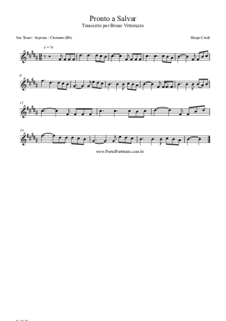 Harpa Cristã (066) Pronto A Salvar score for Clarinet (Bb)