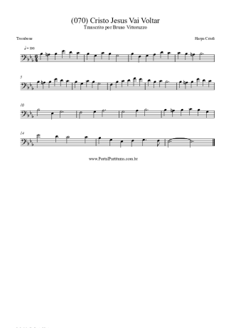 Harpa Cristã (070) Cristo Jesus Vai Voltar score for Trombone