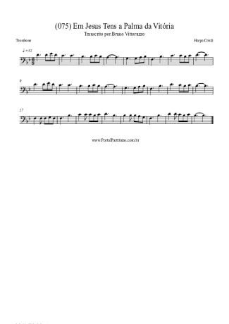 Harpa Cristã (075) Em Jesus Tens A Palma Da Vitória score for Trombone