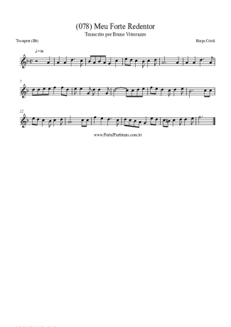 Harpa Cristã (078) Meu Forte Redentor score for Trumpet