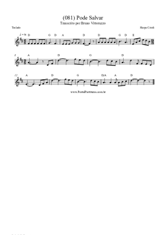 Harpa Cristã (081) Pode Salvar score for Keyboard