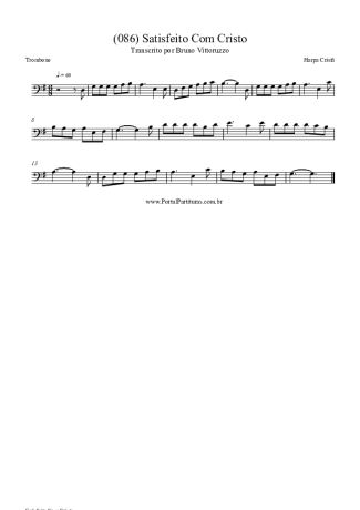 Harpa Cristã (086) Satisfeito Com Cristo score for Trombone