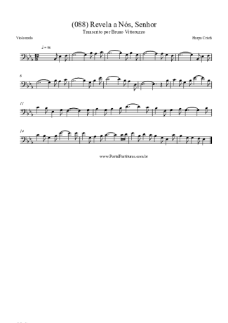 Harpa Cristã (088) Revela A Nós Senhor score for Cello
