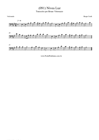 Harpa Cristã (091) Nívea Luz score for Cello