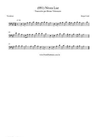 Harpa Cristã (091) Nívea Luz score for Trombone