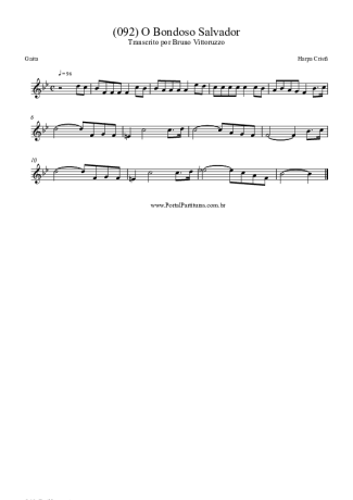 Harpa Cristã (092) O Bondoso Salvador score for Harmonica