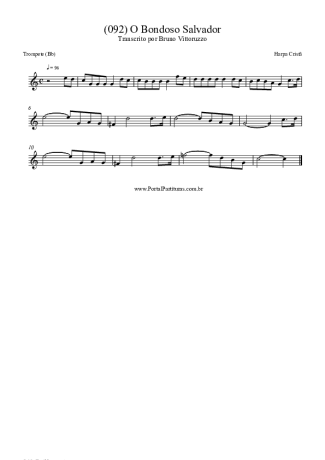 Harpa Cristã (092) O Bondoso Salvador score for Trumpet
