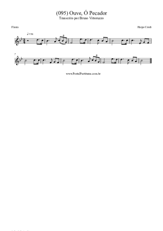 Harpa Cristã (095) Ouve Ó Pecador score for Flute