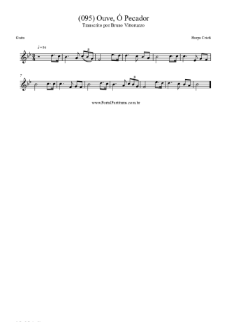 Harpa Cristã (095) Ouve Ó Pecador score for Harmonica