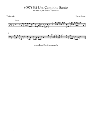 Harpa Cristã (097) Há Um Caminho Santo score for Cello
