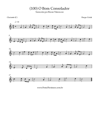 Harpa Cristã (100) O Bom Consolador score for Clarinet (C)