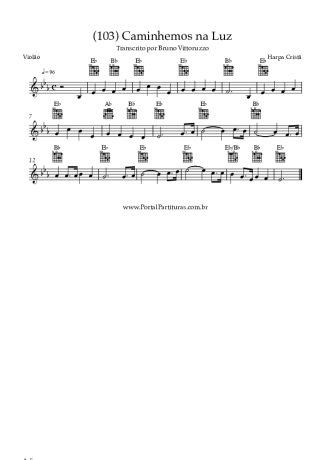 Harpa Cristã (103) Caminhemos Na Luz score for Acoustic Guitar