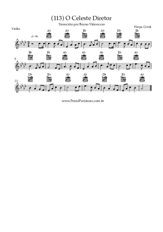 Harpa Cristã (113) O Celeste Diretor score for Acoustic Guitar