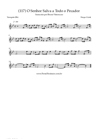 Harpa Cristã (117) O Senhor Salva A Todo O Pecador score for Trumpet