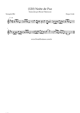 Harpa Cristã (120) Noite De Paz score for Trumpet