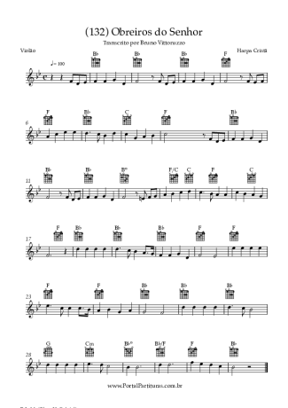Harpa Cristã (132) Obreiros Do Senhor score for Acoustic Guitar
