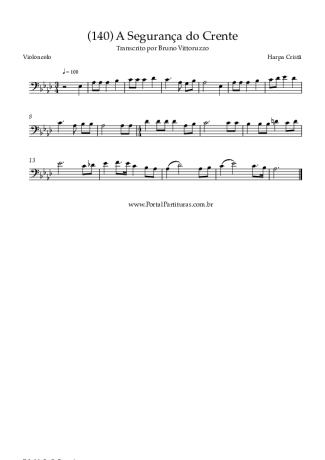 Harpa Cristã (140) A Segurança Do Crente score for Cello