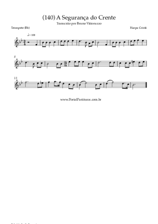 Harpa Cristã (140) A Segurança Do Crente score for Trumpet