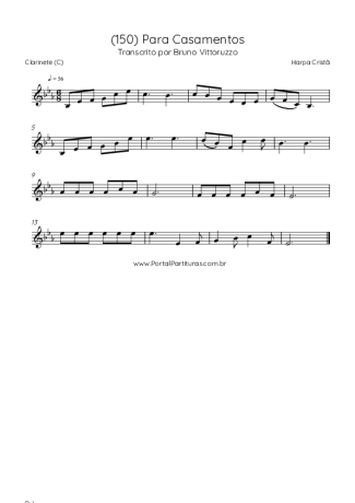 Harpa Cristã (150) Para Casamentos score for Clarinet (C)