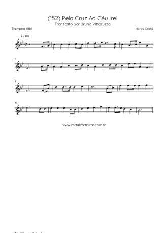 Harpa Cristã (152) Pela Cruz Ao Céu Irei score for Trumpet