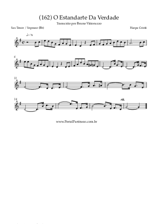 Harpa Cristã (162) O Estandarte Da Verdade score for Tenor Saxophone Soprano (Bb)