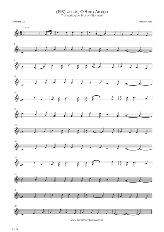 Harpa Cristã (198) Jesus O Bom Amigo score for Clarinet (C)
