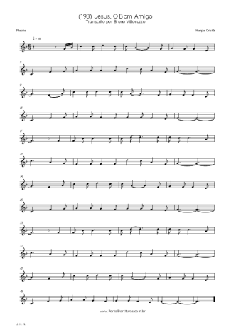 Harpa Cristã (198) Jesus O Bom Amigo score for Flute