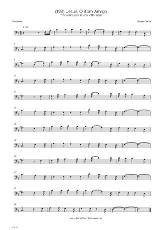Harpa Cristã (198) Jesus O Bom Amigo score for Trombone