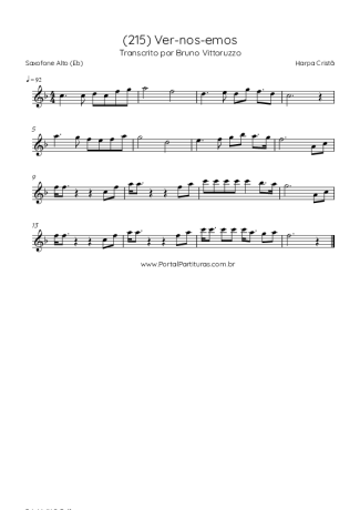Harpa Cristã (215) Ver-nos-emos score for Alto Saxophone