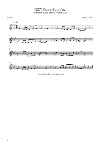 Harpa Cristã  score for Violin