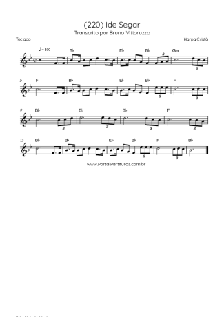Harpa Cristã (220) Ide Segar score for Keyboard