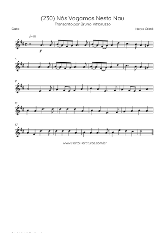Harpa Cristã (230) Nós Vogamos Nesta Nau score for Harmonica