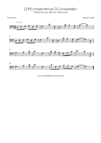 Harpa Cristã (239) Imploramos O Consolador score for Trombone