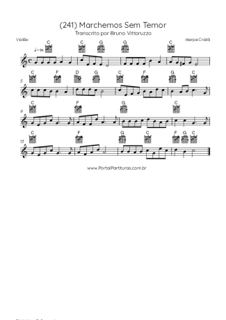 Harpa Cristã (241) Marchemos Sem Temor score for Acoustic Guitar