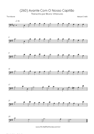 Harpa Cristã (260) Avante Com O Nosso Capitão score for Trombone