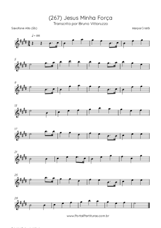 Harpa Cristã (267) Jesus Minha Força score for Alto Saxophone