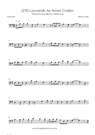 Harpa Cristã  score for Cello