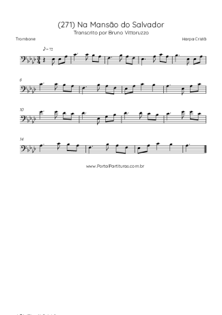 Harpa Cristã (271) Na Mansão Do Salvador score for Trombone