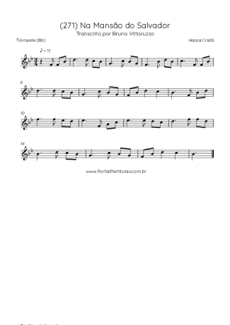 Harpa Cristã (271) Na Mansão Do Salvador score for Trumpet