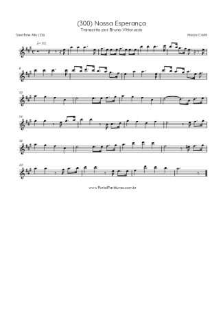 Harpa Cristã (300) Nossa Esperança score for Alto Saxophone