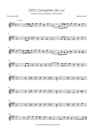 Harpa Cristã (305) Campeões Da Luz score for Trumpet