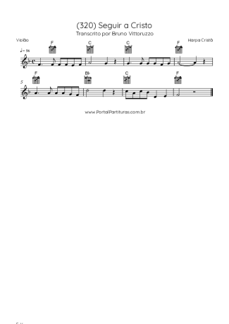Harpa Cristã (320) Seguir A Cristo score for Acoustic Guitar