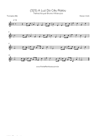 Harpa Cristã (325) A Luz Do Céu Raiou score for Trumpet