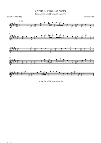 Harpa Cristã (328) O Pão Da Vida score for Alto Saxophone