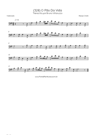 Harpa Cristã (328) O Pão Da Vida score for Cello