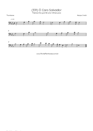 Harpa Cristã (331) Ó Caro Salvador score for Trombone