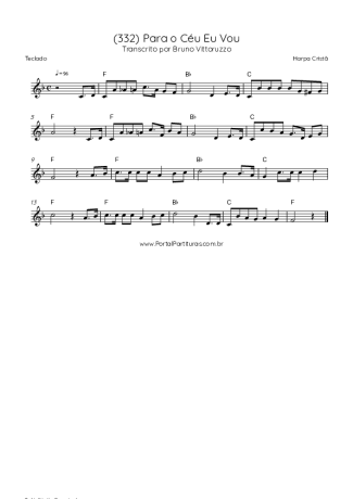 Harpa Cristã (332) Para O Céu Eu Vou score for Keyboard
